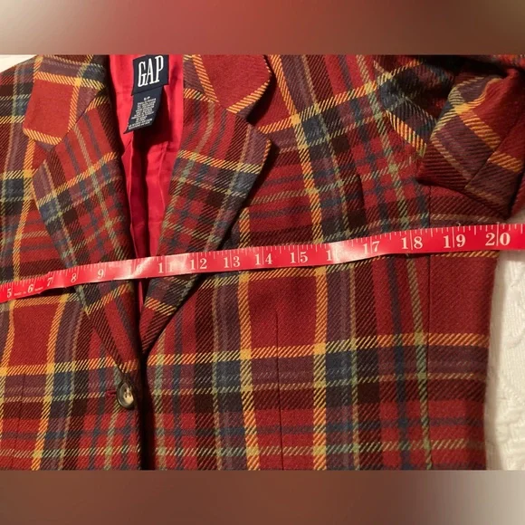 Vintage GAP Plaid Blazer - Picture 7 of 8